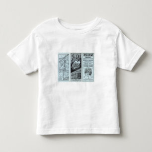 Camiseta De Bebé Línea de la gente del mapa de vapores
