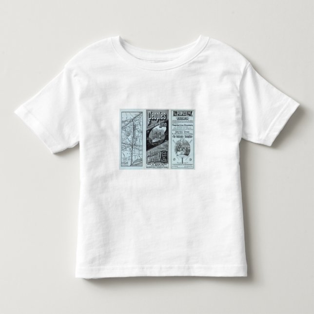 Camiseta De Bebé Línea de la gente del mapa de vapores (Anverso)