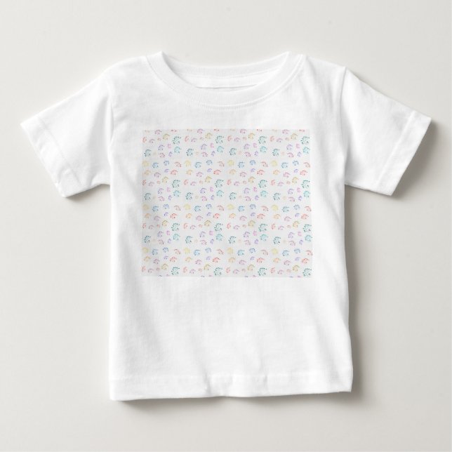 Camiseta De Bebé Línea de ropa con estampado floral (Anverso)
