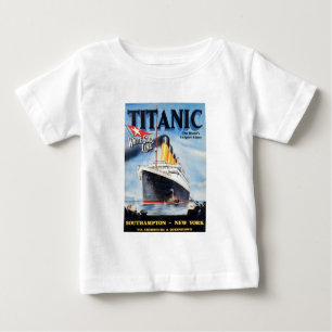 Camiseta De Bebé Línea Estrella Blanca Titanic - El Liner Más Grand