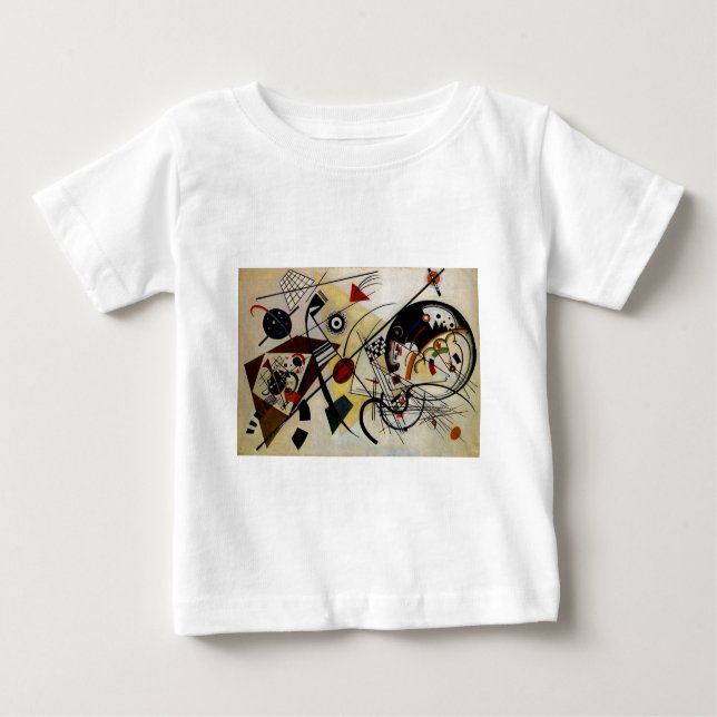 Camiseta De Bebé Línea transversal ininterrumpida de Kandinsky (Anverso)