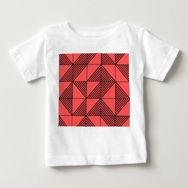 Camiseta De Bebé Líneas Art Deco (Anverso)