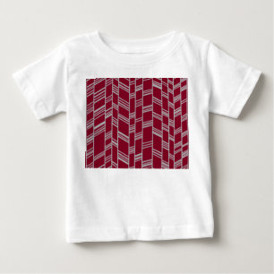 Camiseta De Bebé Líneas Art Deco - Marrón