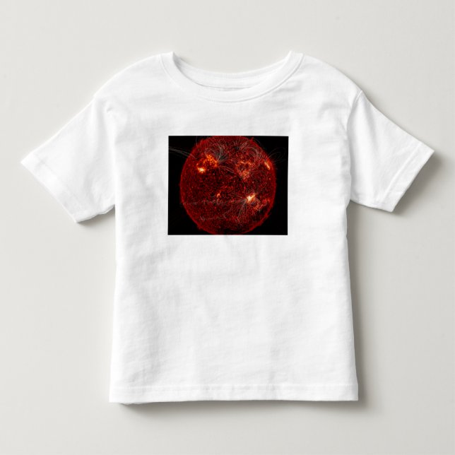 Camiseta De Bebé Líneas de campo magnético en el Sol 3 (Anverso)