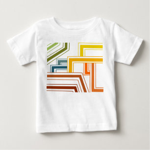 Camiseta De Bebé Líneas de los años 1970
