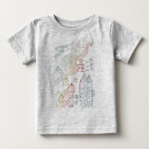 Camiseta De Bebé Líneas Dibujadas a Mano por EDDArt - Vengan juntos