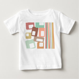 Camiseta De Bebé Líneas y Rectángulos
