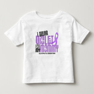 Camiseta De Bebé Linfoma de Hodgkins llevo la violeta para mi mamá