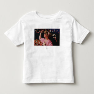 Camiseta De Bebé Linterna Jack-O-Lantern de una mujer que peló Appl