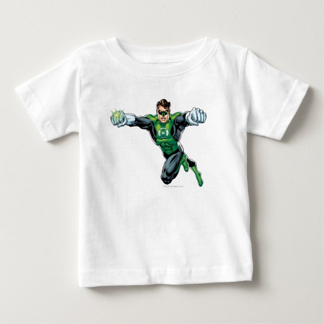 Camiseta De Bebé Linterna verde: cómic, mirando hacia adelante (Anverso)