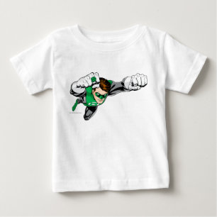 Camiseta De Bebé Linterna verde - cómica, volando a la derecha