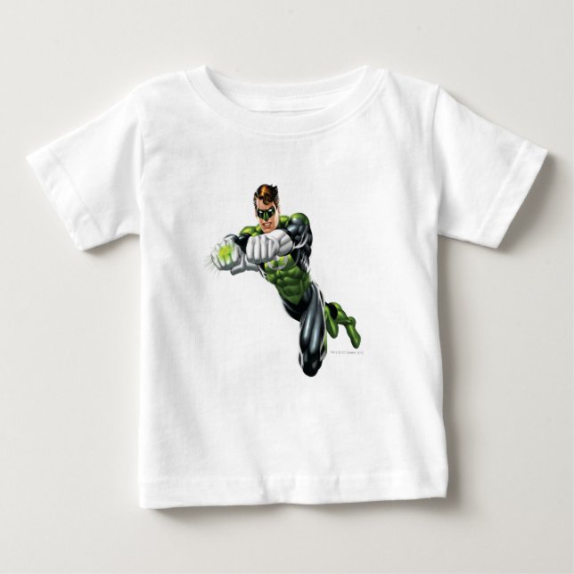 Camiseta De Bebé Linterna verde - completamente rendida, ambos braz (Anverso)