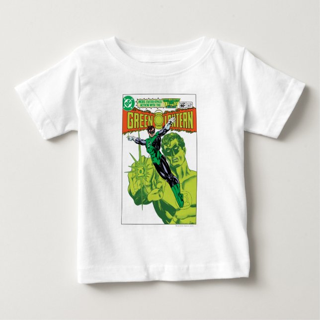 Camiseta De Bebé Linterna verde: cubierta cómica de acción (Anverso)