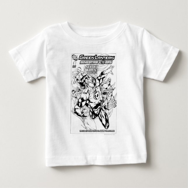 Camiseta De Bebé Linterna verde - Cubierta de archivos y orígenes s (Anverso)