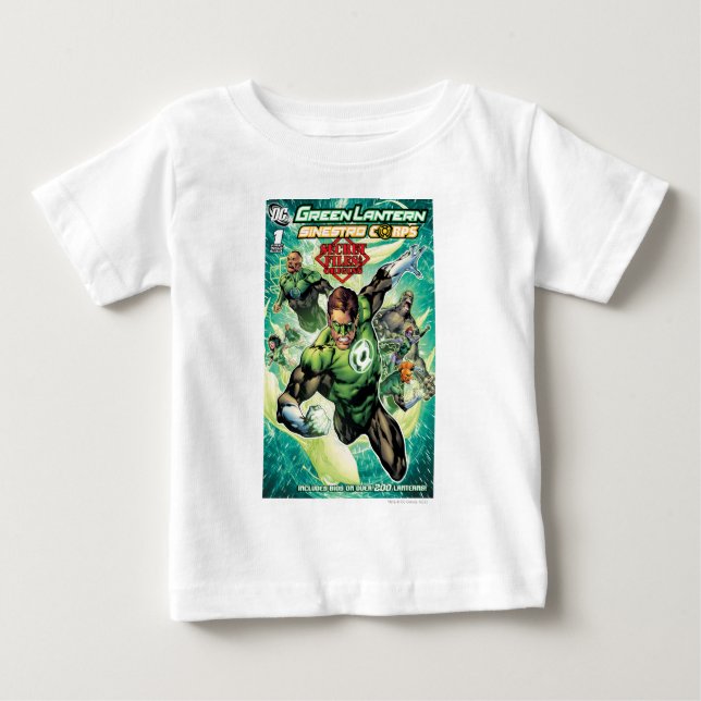 Camiseta De Bebé Linterna verde - Cubierta de archivos y orígenes s (Anverso)