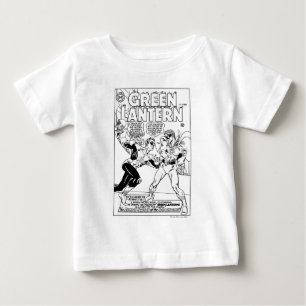 Camiseta De Bebé Linterna verde en el anillo, negro y blanco