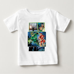 Camiseta De Bebé Linterna verde y el panel de destello