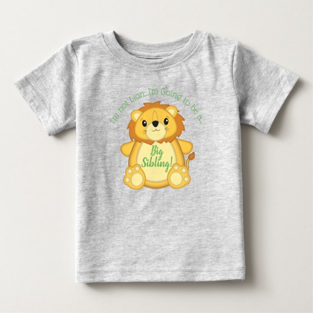 Camiseta De Bebé Lion Baby Shower Safari (Anverso)