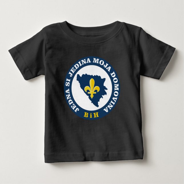 Camiseta De Bebé Lirio bosnio (Anverso)