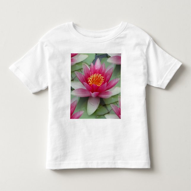 Camiseta De Bebé Lirio de agua de Lotus rosa (Anverso)