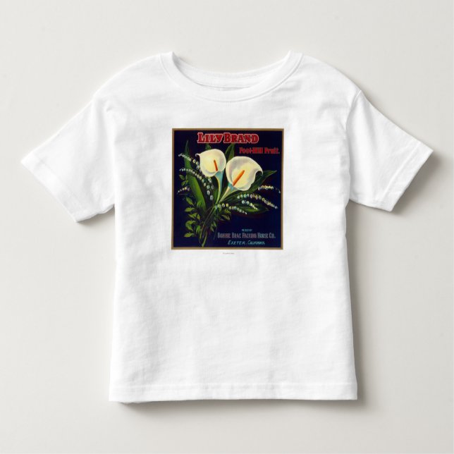 Camiseta De Bebé Lirio LabelExeter anaranjado, CA (Anverso)