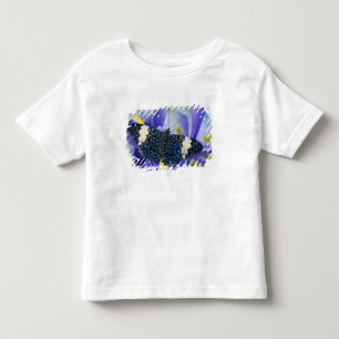 Camiseta De Bebé Lirio Morado de Mariposa Tropical