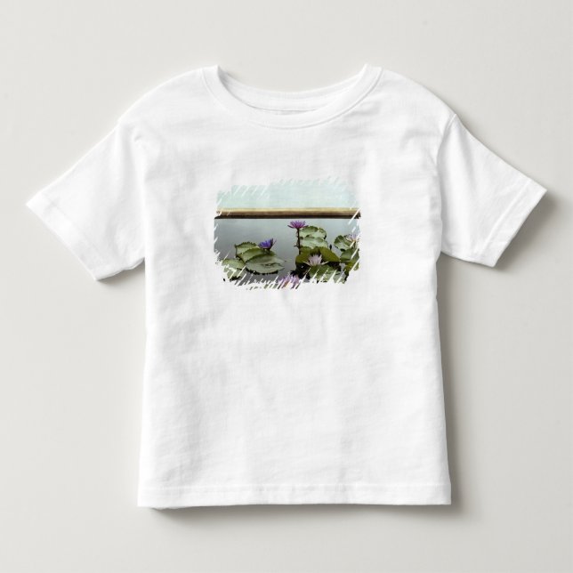 Camiseta De Bebé Lirios de agua en la charca por el océano (Anverso)