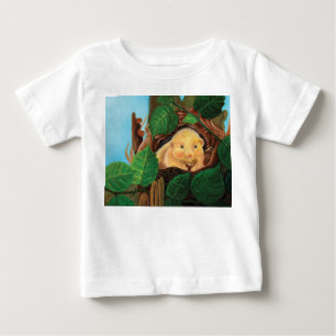 Camiseta De Bebé Lirón careto comiendo avellana 