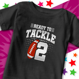 Camiseta De Bebé Listo Para Atacar 2 Fiesta De Fútbol Cumpleaños 2