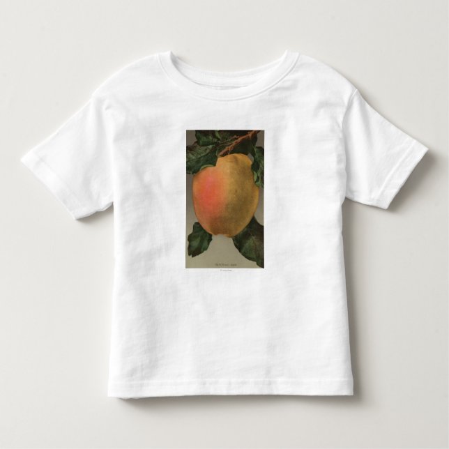 Camiseta De Bebé Litografía de Chromo de la fruta de Belleflower (Anverso)