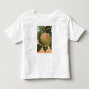 Camiseta De Bebé Litografía de Chromo de la fruta de Newtown Pippe