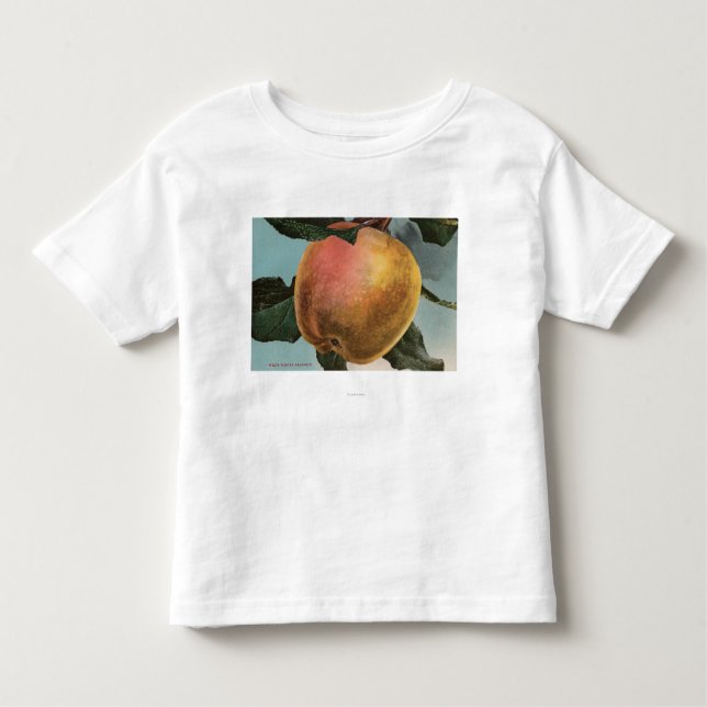 Camiseta De Bebé Litografía de Chromo de la fruta del invierno (Anverso)