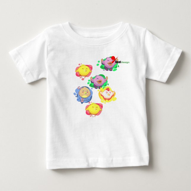  Camiseta de bebé Little Birds  (Anverso)