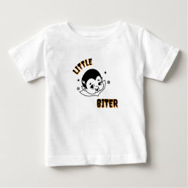 Camiseta De Bebé Little Biter Baby Bat Toddler Halloween T-Shirt