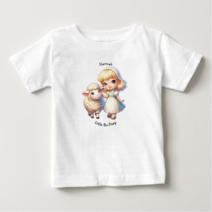 Camiseta De Bebé Little Bo-Peep y rima infantil de ovejas 