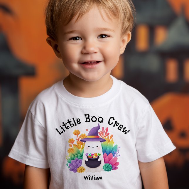 Camiseta De Bebé Little Boo Crew Halloween (Little Boo Crew Halloween Toddler T-shirt)