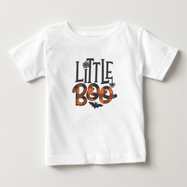 Camiseta De Bebé Little Boo Halloween (Anverso)