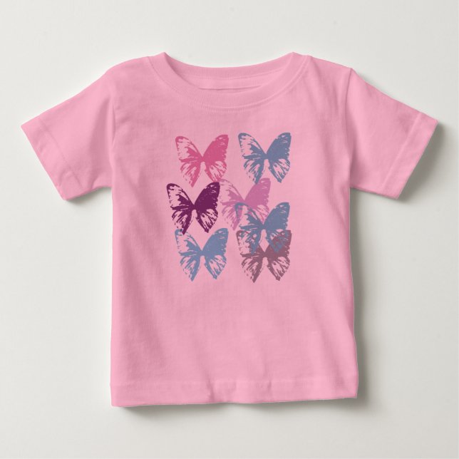 Camiseta De Bebé Little butterflies tshirt for baby (Anverso)
