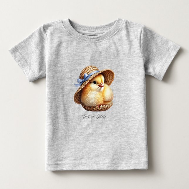 Camiseta de bebé Little Chick Blue Ribbon (Anverso)
