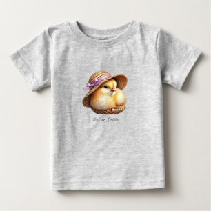 Camiseta de bebé Little Chick Pink Ribbon Baby