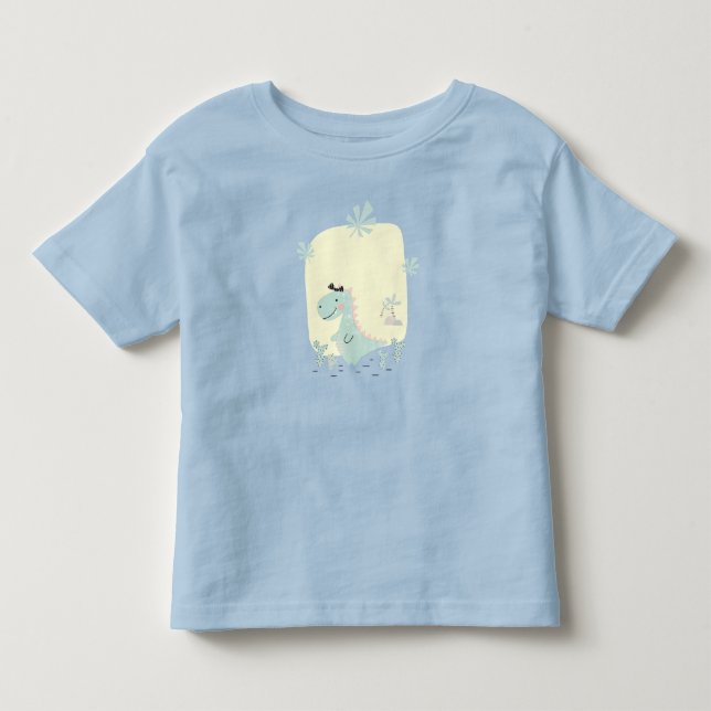 Camiseta De Bebé Little Dino Delight (Anverso)