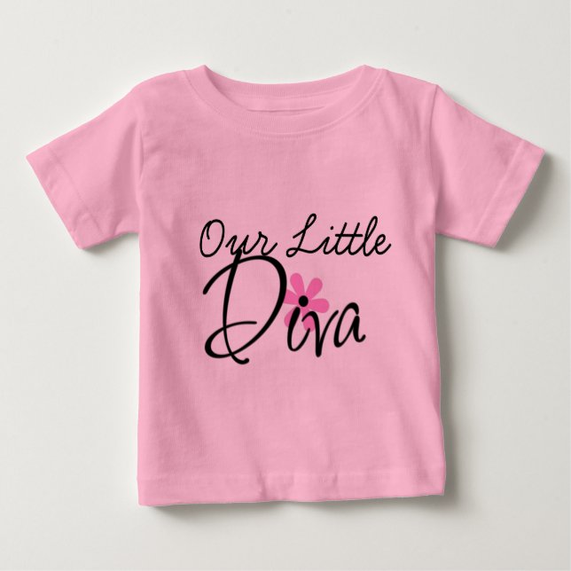 Camiseta De Bebé Little Diva BABY TShirt (Anverso)