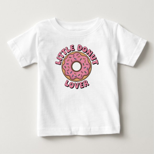 Camiseta De Bebé Little Donut Lover (Anverso)