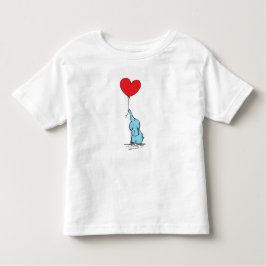 Camiseta De Bebé Little Elephant Love Balloon Tee