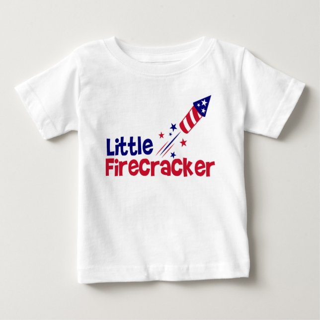Camiseta De Bebé Little Firecracker (El petardo) desata la alegría  (Anverso)