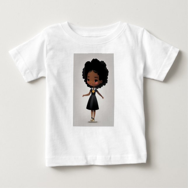 Camiseta De Bebé Little Fro Princess (Anverso)