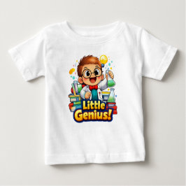 Camiseta De Bebé Little Genius Cute Baby Illustration