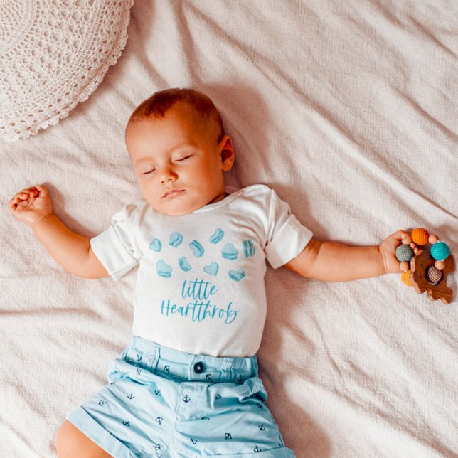 Camiseta De Bebé Little Heartthrob Boy Birday Party (Subido por el creador)