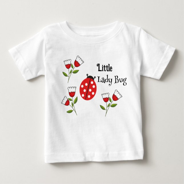 Camiseta De Bebé Little Lady Bug (Anverso)