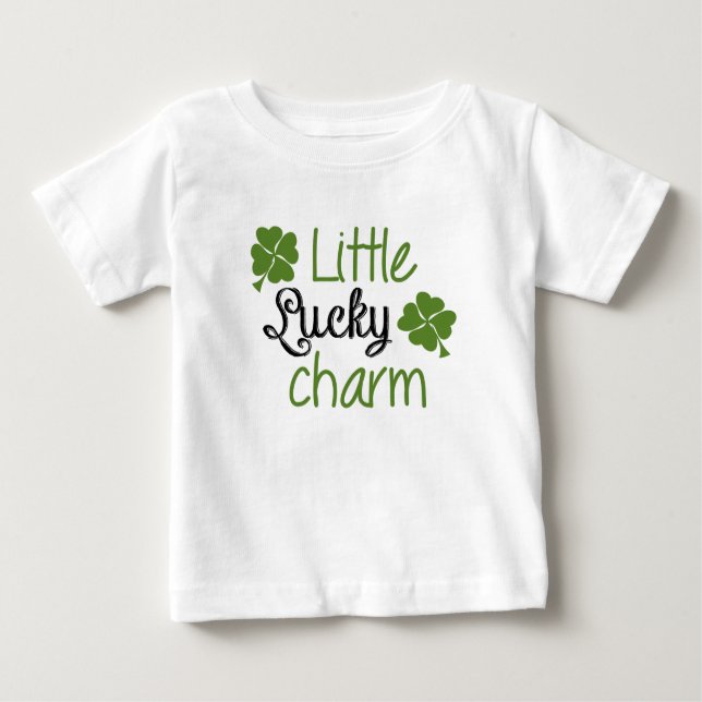 Camiseta De Bebé Little Lucky Charm Baby Infant T-Shirt (Anverso)